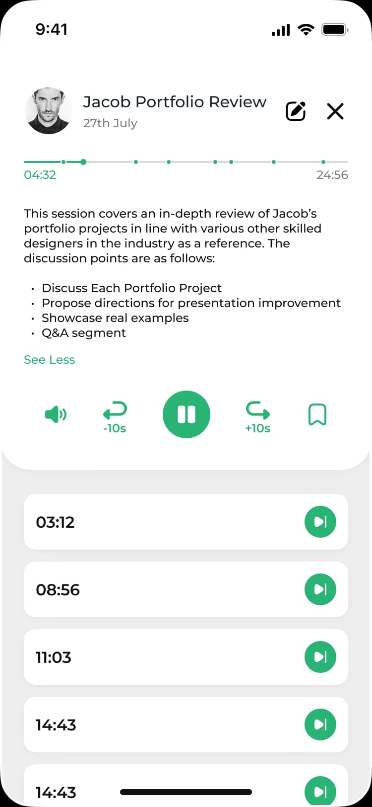Coach Recap Mobile App