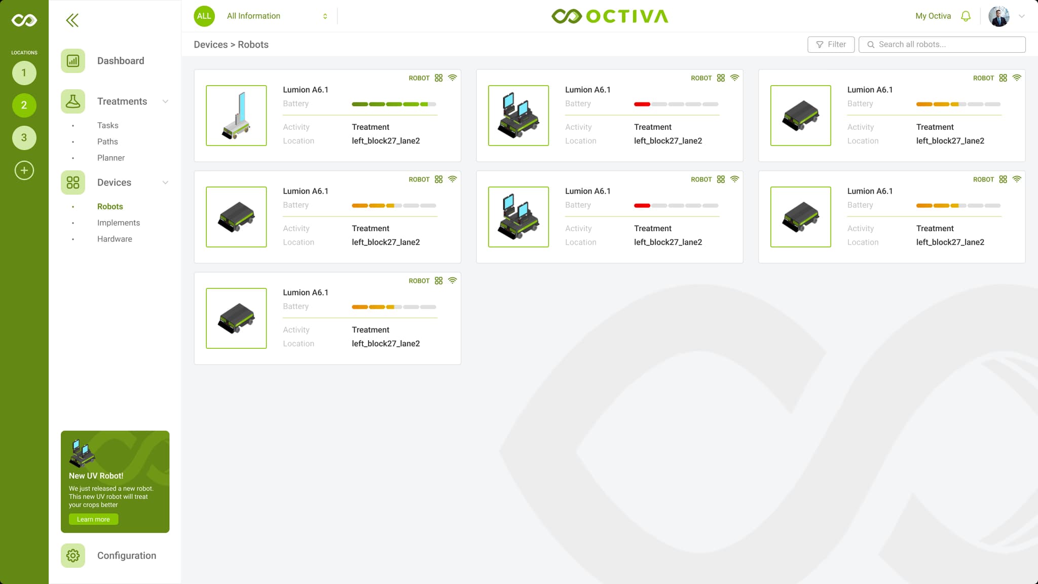 Octiva Robots